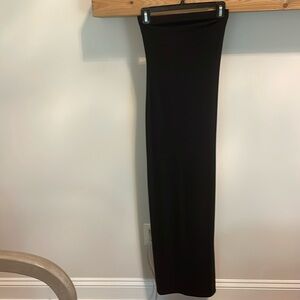 Slinky black tube dress